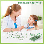 1000pcs Glass Beads for Jewelry Making Colorful Rainbow Craft Crystal Beads with Loose Beads Sparkly Beads for DIY Necklace Bracelet Earring(Green) - color: Green