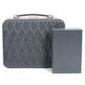Travel Jewelry Case Large Jewelry Box Jewelry Travel Organizer Jewelry Case with Handle Removable Tray Best Gift for Women Girls (Grey) - color: Grey