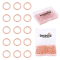 BEADIA Rose Gold Plated Jump Rings Non Tarnish 7mm 300pcs for Jewelry Making Findings - color: Rose Gold, size: 0.7x7mm
