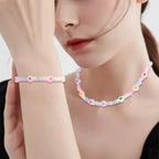 1 Box 600PCS 4X7MM Luminous Heart Beads Holes Acrylic Flat Round Glow in the Dark Plastic Colorful Love Shape Valentine Loose Bead Bulk for Jewelry Making Bracelet Necklace Diy Craft Supply