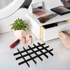 Jewelry Tray Organizer Divider Adjustable Black Velvet Insert for Display Cases Scratch Resistant Compartments Jewelry Boxes Inserts for Efficient Storage, 24 Inner Grids, Each Grid 5.2cm X 5.2cm
