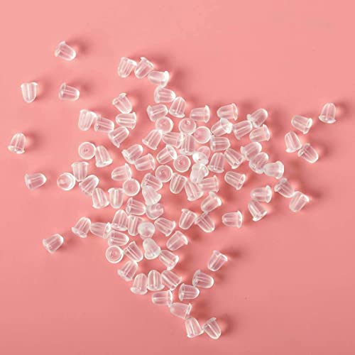 14K Gold Earring Hooks Real Hypoallergenic 100Pcs Ball Dot Ear Wires + Fish Hooks Jewelry Making Supplies Findings with 100Pcs Clear Rubber Earring Backs for DIY Jewely - color: 100pcs gold