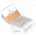 BEADNOVA 8mm Open Jump Rings Silver Jump Rings for Jewelry Making and Keychains (300Pcs) - color: 300pcs, size: 8mm