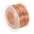 PATIKIL 150.92 Feet Solid Bare Copper Wire,20 Gauge 99.9% Pure Copper Wire 0.8mm Soft Beading Wire Metal Plant Stem Ties for Jewelry Craft (46m) - size: 0.8mm x 150.92ft