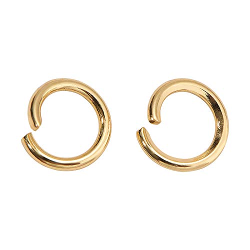 DanLingJewelry 200Pcs 304 Stainless Steel 19 Gauge Open Jump Rings 7mm for Jewelry Making Connectors Jewelry Finding Golden Color - color: 200 pcs - ф7mm δ 1mm - Golden
