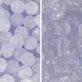 100Pcs Glass Beads 10mm Round Moon Frosted Cracked Water-Activated Transparent Glazed Beads, Ideal for DIY Bracelets Necklaces Phone Charms Craft Supplies (Purple) - color: Purple