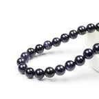 MJDCB Natural Stone Beads Blue Sand Stone Round Loose Beads for Jewelry Making DIY Bracelet Necklace (12mm) - color: Blue Sand Stone, size: 12mm
