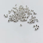 500 Pieces 5mm Silver Iron Metal Spacer Bead Round Loose Beads - size: 5mm