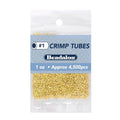 Beadalon Crimp Tubes, Size #1, Gold Color, 1 oz, Approx. 4,500 pc - color: Gold, size: Size #1, 4,500 pc