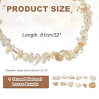 MECCANIXITY 220 Pcs Natural Drilled Citrine Chip Gemstone Chips Bulk 5mm to 8mm Dia. Irregular Tumbled Crystal Chip Beads for Jewelry Making Craft Supplies (Yellow) - color: Citrine, size: 5-8mm