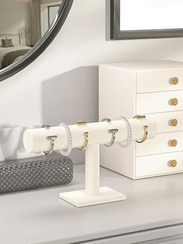 Bracelet Holder Stand,Bracelet Organizer Display for Selling,Bangle Organizer for Women,Watch Storage Holder for Men,Jewelry Business Supplies (Beige) - style: Style 2 （Beige 1 Tier ）