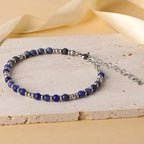 LPBeads Beaded Bracelets for Women Energy Gemstone Charm Jewelry Adjustable Bracelet Gifts for Mom, Daughter, Wife, Friends, Bestie - color: Blue Sodalite