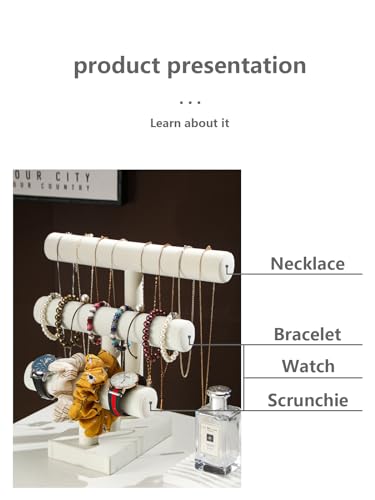 Bracelet Holder Stand,Bracelet Organizer Display for Selling,Bangle Organizer for Women,Watch Storage Holder for Men,Jewelry Business Supplies (Style 2 （Beige 3 Tier ）) - style: Style 2 （Beige 3 Tier ）