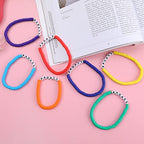 Rainbow Heishi Surfer Bracelets Set for Women Stackable Clay Beaded Bracelets Disc Stretch Preppy Bracelets Layering Colorful Friendship Bracelets Team Cheer Bulk Boho Summer Beach Jewelry Gift - style: BADASS