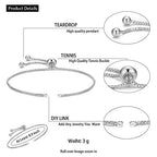 DanLingJewelry 10pcs Adjustable Slider Bracelet Slider Extender Chains Friendship Bracelets with Balls Charms Ends for Jewelry Making DIY 8 Inches(226mm) P - color: StyleⅣ-10 pcs-Platinum
