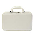 Oirlv Leather Jewelry Box Handmade Travel Jewelry Organizer Storage Case Holder For Girl Lady Earring,Ring,Necklace,Pendant,Watch,Bracelet。(X010)White - color: White