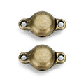 Brass Made Round Magnetic Clasps Stronger Magnetic Closure for Necklace Bracelet and Chain Keep Your Jewelry Secure 10 Sets/lot - size: 8mmX14mm & Antique Bronze Tone