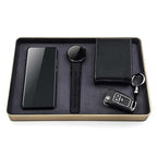 Metal Jewelry Tray, Valet Tray, Bedside Table and Desktop Organizer. It is Stackable and can be Used to Display Watches, Rings, Earrings and Bracelets（Blue） - color: Blue