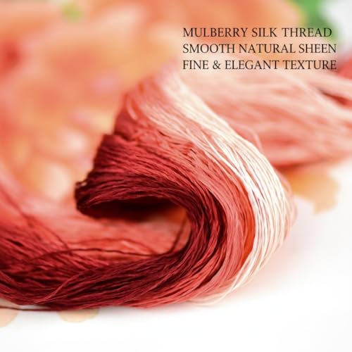 Natural 100% Mulberry Handmade Embroidery Silk Thread Silk Floss (33) - color: 33