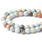 12MM Amazonite Beads Round Loose Beads Natural Gem Beads Crystal Energy Stone Beads for Jewelry Making DIY Bracelet Necklace - color: Amazonite Beads, size: 12MM