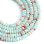 150PCS 2x4mm Blue Jasper Rondelle Beads Natural Abacus Disk Stone Beads Round Loose Spacer Gemstone Beads for DIY Bracelet Necklace Jewelry Making - color: Blue Jasper, size: 2x4mm Abacus Disk