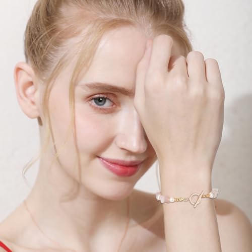 Beebeecraft 1 Box 10Pcs Toggle Clasp 18K Gold Plated Smooth Ring T-bar Closure End Clasps Connector Sets with 20Pcs Open Jump Rings for DIY Jewellery Making Necklace Bracelet - color: #6 10 sets