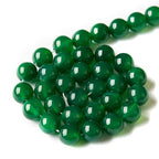 100pcs 8mm Green Agate Beads Natural Gemstone Beads Round Loose Beads for Jewelry Making - color: Green Agate, size: 8mm