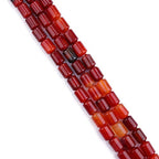 BEADIA Natural Red Agate Cylinder Stone Loose Semi Gemstone Beads for Jewelry Making 10mmx14mm 38cm - color: Red Agate, size: 10mm x 14mm