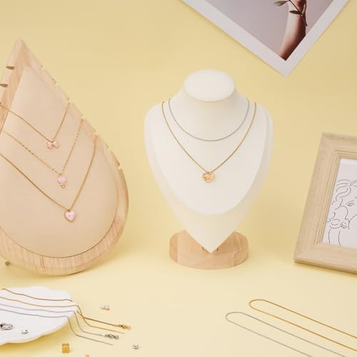 Crisjanggo 10 Pcs Stainless Steel Adjustable Necklace Chains 20 Inch Gold Plated 1 mm Thin Chain Bulk with Rubber Stopper for Jewelry Making - color: Gold Box