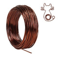Tenn Well 12 Gauge Aluminum Wire, 100 Feet 2mm Bendable Craft Wire for Bonsai Training, Floral Making, Sculpting, Armature, Jewelry Making (Bronze) - color: Bronze