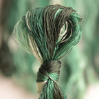 100% Nature Mulberry Handmade Embroidery Silk Thread Woven Jewelry Accessory Artificial Flowers Cross Stitch Floss DIY Sewing Kits 9 Gradient Colors 22m Each (34) - color: 34
