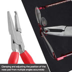 6 Inches Nose Pad Plier Adjusting Eyeglass Arms Frame Eyeglasses Repairing Plier Stainless Steel Optical Hand Tool Frames Clamp Repair Tool with Screwdriver and Glasses Cloth - style: Nose Pad Plier