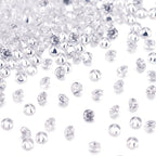 Fashewelry 1000Pcs Crystal Clear Cubic Zirconia Faceted Rhinestone Cabochons 1mm Mini Pointed Back Diamante Gems Beads No Hole for Nail Art Craft Replacing Jewelry - color: Clear, size: 1mm-zirconia