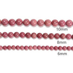 65Pcs 6mm Mahogany Stone Natural Round Loose Real Stone Beads Gemstone Genuine for DIY Hand Made Craft Jewelry Bracelet Earring Necklace String Making Energy Healing Power - color: Brown Mahogany Obsidian, size: 6mm