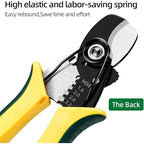 SENDA 7 Inch Wire Strippers Cutter Pliers Multi-Function Hand Tool Cable Cutting Wire Cutters 8-14 AWG Wire Cutters Precision Wire Stripper with Lock Spring Loaded Communications Cable Cutting - style: Cable strippers