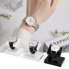 Oirlv Acrylic Jewelry Display Single Watch Stand for Men Acrylic Bracelet Watch Holder for Women (White) - color: Porcelain white YJ12602