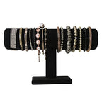 T-Bar Bracelet Holder,Bracelet Display Stand For Selling,Jewelry Organizer Watch Rack For Show (Black Velevt) - color: Black Velvet