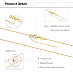 Crisjanggo 10 Pack 20 Inches Gold Adjustable Thin Necklace Chain Bulk for Jewelry Making Gold Plated Stainless Steel Chains with Lobster Clasps for Women - color: Gold Circle