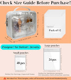 Travel Jewelry Organizer Case Transparent Jewelry Storage Book Binder Bag for Earrings, Rings, Necklace, Bracelet (White-Clear Window) - color: White,Clear Window