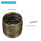 PATIKIL 100 Loops Memory Wire, 1pcs 0.8mm 20 Gauge Jewelry Wire Craft Wire Memory Steel Wire for Jewelry Making Bracelets Beading DIY Crafts, Cyan