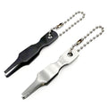 2 PCS Mini Split Ring Opener Tool, Stainless Steel Fishing Pliers for Small Rings, Quick Split Ring Plier for Lure Tuning, Keychain Organization and Jewelry Beading Repair, Portable