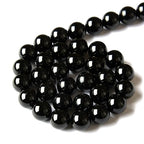 100pcs 8mm Black Agate Beads Natural Gemstone Beads Round Loose Beads for Jewelry Making - color: Black Agate, size: 8mm