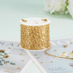 KYUNHOO 16.4FT/5M Stainless Steel Paperclip Chain Roll Gold Plated Jewelry Making Chains Spool Bulk Jewelry Links with Lobster Clasps Jump Rings for Crafting DIY - color: Paperclip Gold