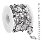 2 Yard Silver Chains for Jewelry Making Rectangle Link Chain Stainless Steel Chains Bulk - color: Silver Rectangle