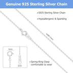 Gacimy 925 Sterling Silver Chain for Women, 1mm 1.3mm 1.5mm 1.8mm Cable Chain Necklaces - size: 24 Inches, style: b.1mm Silver
