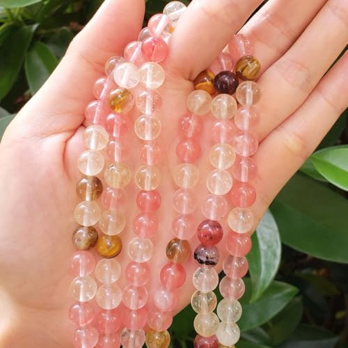 90pcs Adabele Lab Created Watermelon Tourmaline Gemstone 4mm (0.16 Inch) Small Round Beads Gem Stone Spacer for DIY Craft Jewelry Making GS16-4 - color: Watermelon Tourmaline (Lab Created/Imitated), size: 4mm (90pcs/1 Strand)
