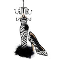 2 PCS Set Jewlery Display Shoe Ring Holder - Mannequin Necklace Display Bracelet Orgaziner (Black) - color: Black