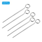 PATIKIL 200Pcs 304 Stainless Steel Jewelry Eye Pins 30mm 22 Gauge Silver Open Eye Pins for Jewelry Making DIY Craft Necklaces Bracelets Earrings - color: Silver, size: 30mm