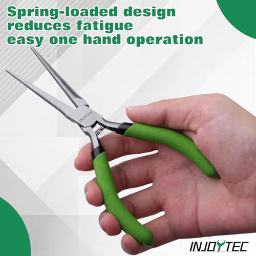 5 Inch Mini Needle Nose Pliers Long Needle Nose Pliers With Spring Wire Looping Bending For Electrician Repair Jewellery Making Handicraft Diy Computer Repair Model Making - style: Needle Nose Pliers