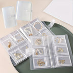 Transparent Jewelry Storage Book Robust Structure Portable Travel Jewelry Organizer Bags for Rings, Necklace, Bracelets-84 grids - size: 84 grids